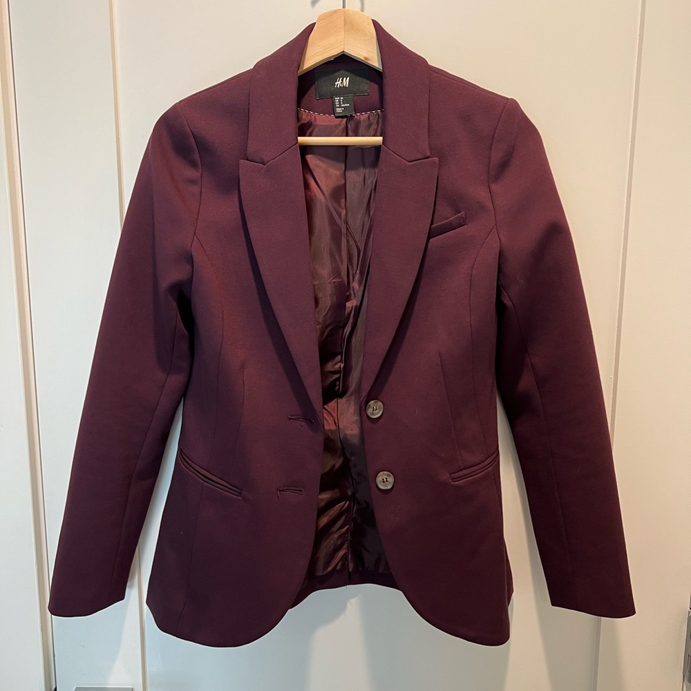 H&M Maroon Blazer / jacket